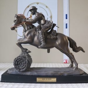 Statue "Leap of Faith" Australian light horse in France