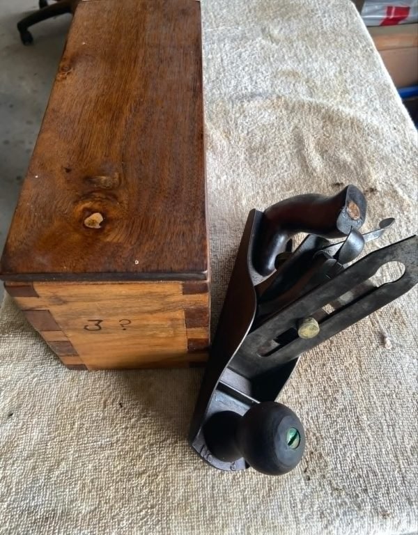 Vintage Hand Plane with Box. 